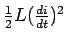 $\frac{1}{2}L ( \frac{di}{dt})^2$